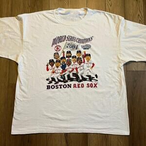 Boston Red Sox 2004 World Series Champions Shirt Collection Tee